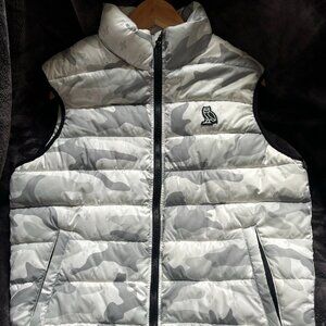 OVO Primaloft Monogram Puffer Vest - (White/CAMO)